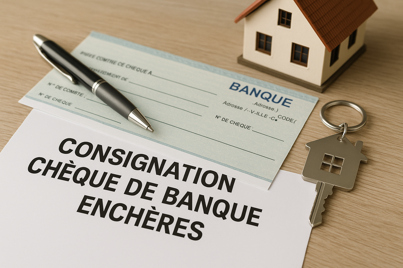 Consignation chèque de banque enchères Consignation chèque de banque enchères